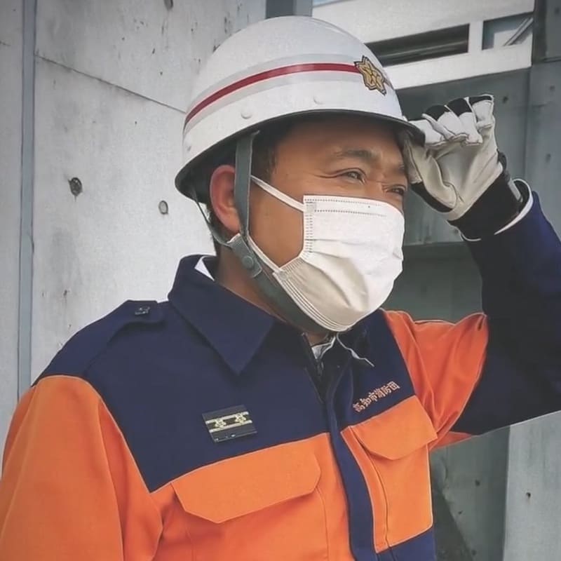 消防団訓練に参加